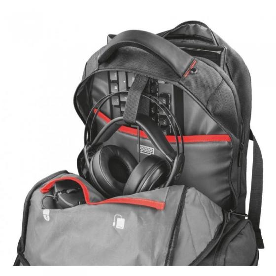 Mochila Trust Gaming GXT 1250 Hunter Gaming Backpack para Portátiles hasta 17.3'/ Antirrobo/ Impermeable - Imagen 5