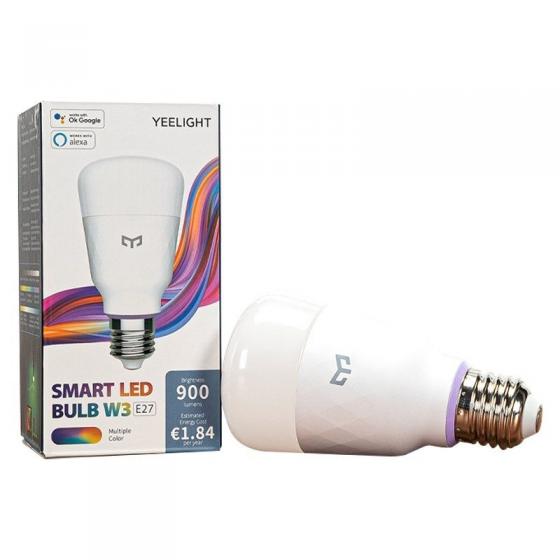 Bombilla Led Inteligente Yeelight Smart Bulb W3 (Multicolor)/ Casquillo E27 / 8W/ 900 Lúmenes/ 1700K-6500K