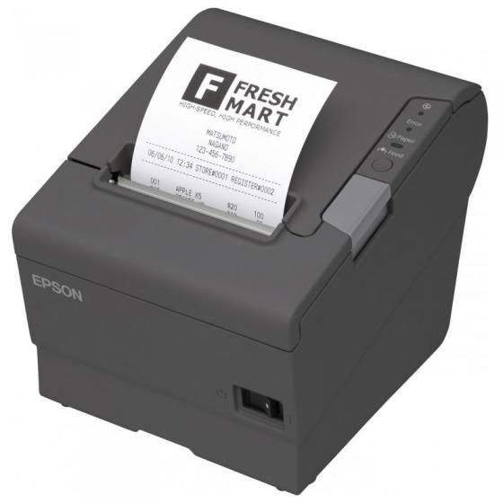 Impresora de Tickets Epson TM-T88 V/ Térmica/ Ancho papel 80mm/ USB-RS232/ Negra - Imagen 1