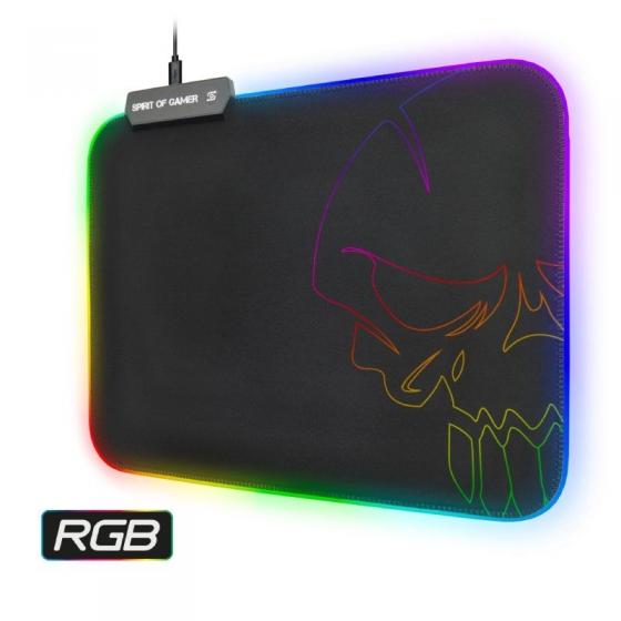 Alfombrilla Spirit of Gamer Skull RGB M con Iluminación LED/ 300 x 230 x 3mm