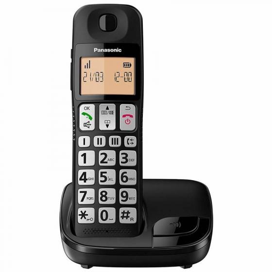 Teléfono Inalámbrico Panasonic KX-TGE310SP/ Negro - Imagen 1