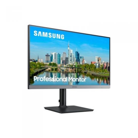 Monitor Profesional Samsung LF24T650FYR 24'/ Full HD/ Multimedia/ Azul Oscuro Gris