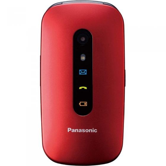 Teléfono Móvil Panasonic KX-TU456EXRE para Personas Mayores/ Rojo - Imagen 1