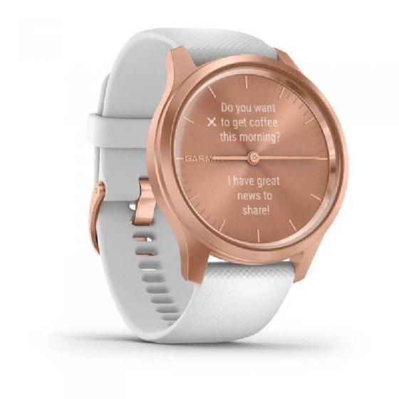 Smartwatch Garmin Vívomove Style Notificaciones/ Frecuencia Cardíaca/ GPS/ Oro Rosa y Blanco