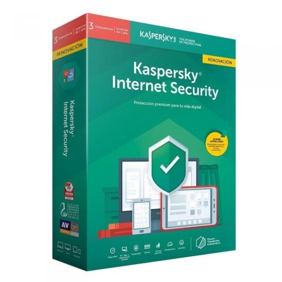 Antivirus Kaspersky Internet Security 2020/ 3 Dispositivos/ 1 Año/ Renovación - Imagen 1