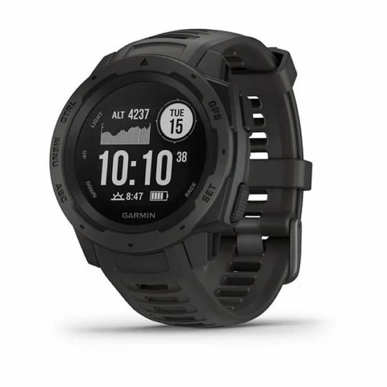 Smartwatch Garmin Instinct/ Notificaciones/ Frecuencia Cardíaca/ GPS/ Grafito