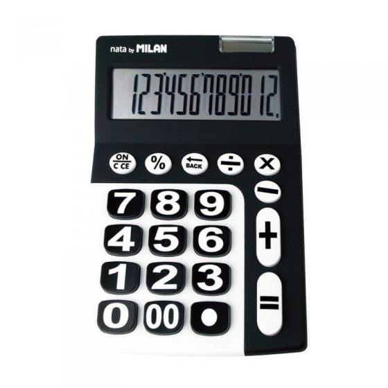 Calculadora Milan 150912KBL/ Negra y Blanca - Imagen 1