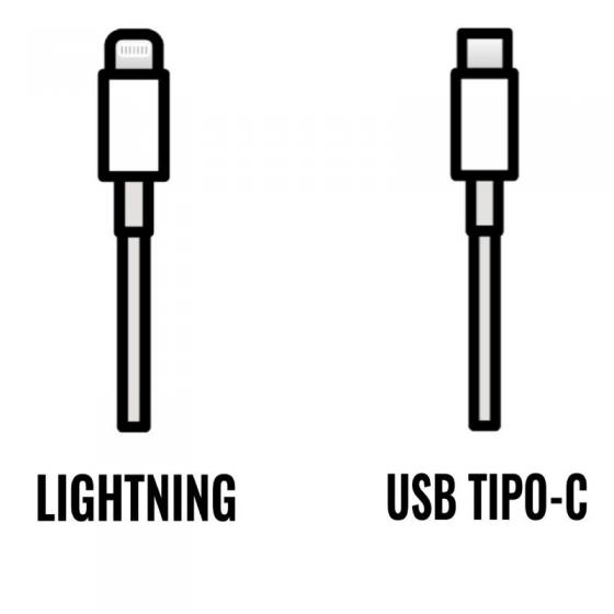 Cable Apple USB-C a Lightning/ 1M - Imagen 1