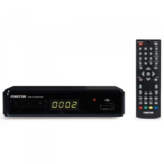 RECEPTOR DVB-T2 HD FONESTAR RDT-758HD - PVR CON TIME SHIFT - USB - EPG - HDMI - EUROCONECTOR - NEGRO - Imagen 1