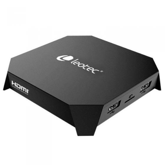 ANDROID TV BOX LEOTEC Q4K216 LETVBOX09 - QC 1.5GHZ - 16GB - 2GB RAM - HDMI - LAN - BT 4.1 - WIFI A/C - MICRO SD - ANDROID 7.1 - 