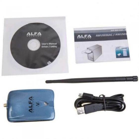 Adaptador USB - WiFi Alfa Network AWUS036NH 150Mbps