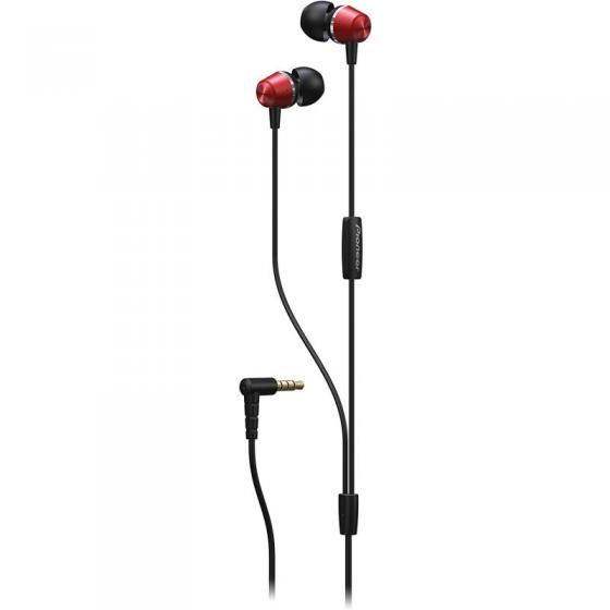 Auriculares Intrauditivos Pioneer SE-QL2T-R/ con Micrófono/ Jack 3.5/ Rojos