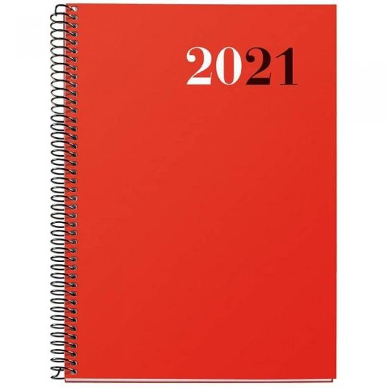 Agenda Anual 2021 Miquel Rius Basic Plus Classic City Rojo
