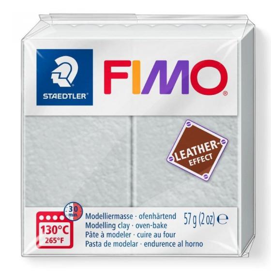 Caja de Pasta de Modelar de endurecimiento al Horno Staedtler FIMO Leather Effect/ 57g/ Gris Paloma 6 unidades - Imagen 1
