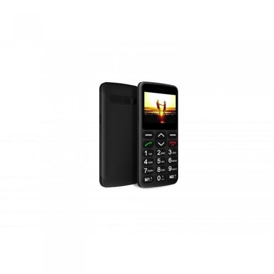 TELÉFONO MÓVIL LIBRE TELEFUNKEN TM 140 COSÍ BLACK - PANTALLA 2.3'/5.8CM - TECLAS GRANDES - CAM 0.3 MPX - BT 2.1 - RANURA MICROSD