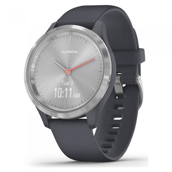 Smartwatch Garmin Vivomove 3S/ Notificaciones/ Frecuencia Cardíaca/ GPS/ Plata