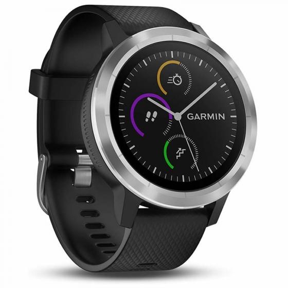 Smartwatch Garmin Vívoactive 3/ Notificaciones/ Frecuencia Cardíaca/ GPS/ Acero y Negro - Imagen 1