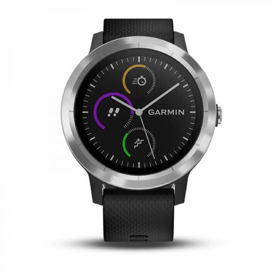 Smartwatch Garmin Vívoactive 3/ Notificaciones/ Frecuencia Cardíaca/ GPS/ Acero y Negro