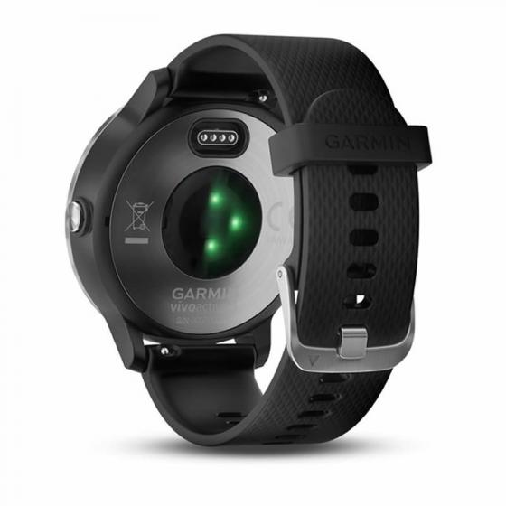 Smartwatch Garmin Vívoactive 3/ Notificaciones/ Frecuencia Cardíaca/ GPS/ Acero y Negro