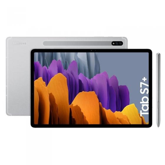Tablet Samsung Galaxy Tab S7+ 12.4'/ 6GB/ 128GB/ Plata - Imagen 1