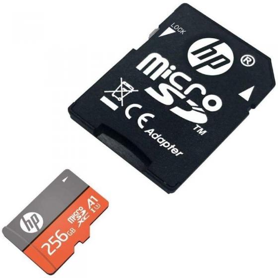 TARJETA MICROSD XC + ADAPTADOR HP HFUD256-1V31A - 256GB - CLASE 10 - 100MB/S