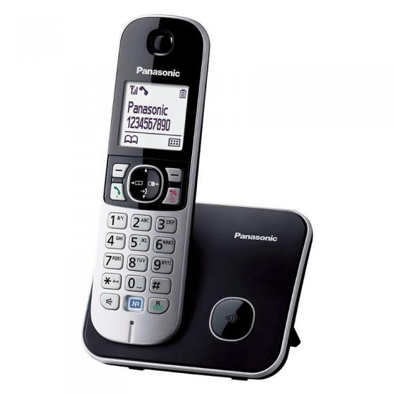 TELÉFONO INALÁMBRICO DECT PANASONIC KX TG6811JTB NEGRO- LCD 4.5CM - INDENTIFICACION DE LLAMADAS - AGENDA 120 REGISTROS