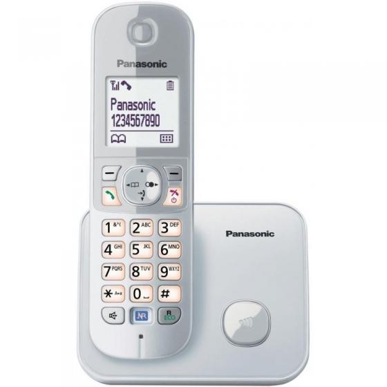 TELÉFONO INALÁMBRICO DECT PANASONIC KX TG6811JTS PLATA - LCD 4.5CM - INDENTIFICACION DE LLAMADAS - AGENDA 120 REGISTROS - Imagen