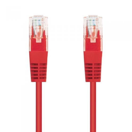 Cable de Red RJ45 UTP Nanocable 10.20.0101-R Cat.5e/ 1m/ Rojo