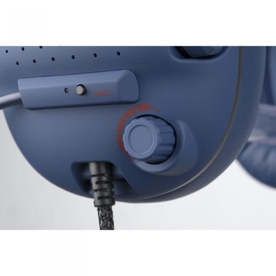 Auriculares Gaming con Micrófono Konix Drakkar Skyfighter Pro/ USB/ Azules