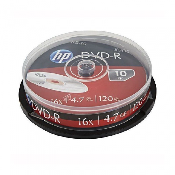 DVD+R HP DRE00027-3 16X/ Tarrina-10uds - Imagen 1